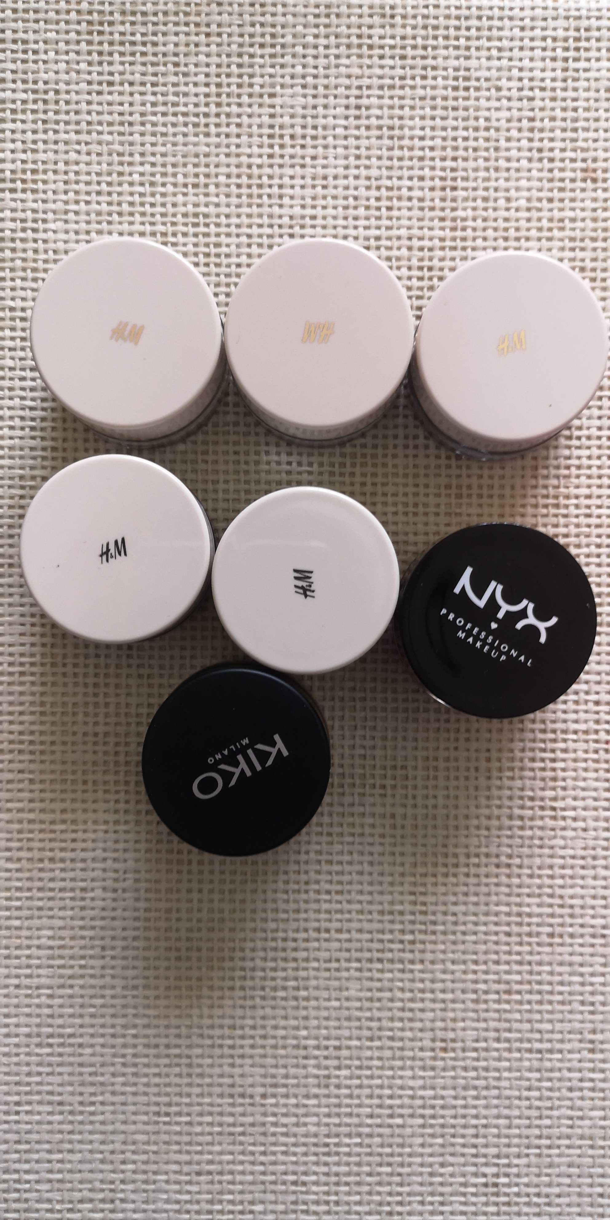 Sombras olhos cremosas h&m, kiko, nyx