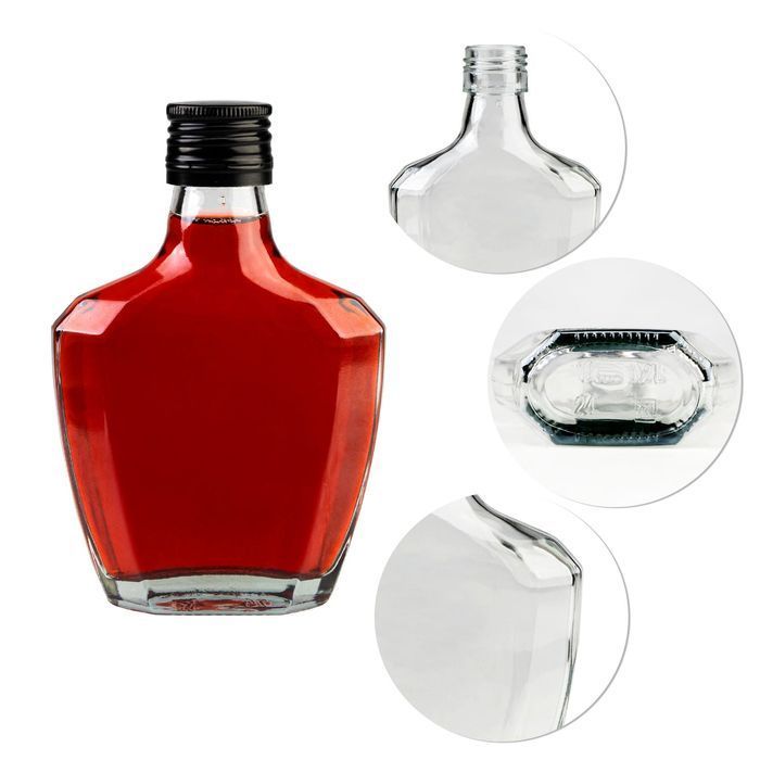 50x butelka HERKULES 200 ml whisky koniak nalewki z zakrętką