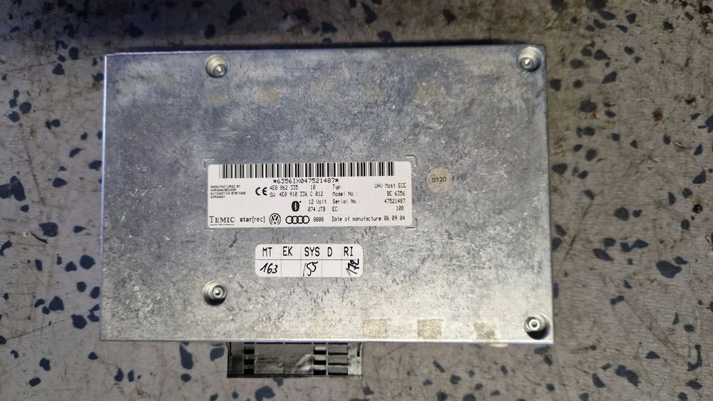 AUDI A6 C6 MODUŁ STEROWNIK BLUETOOTH 4E0862335