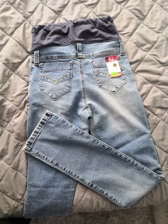 Spodnie ciążowe jeans + bluzka
