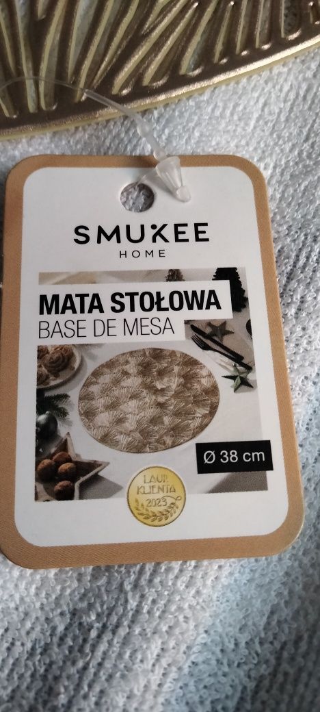 Podkładki na stół złote komplet 2szt