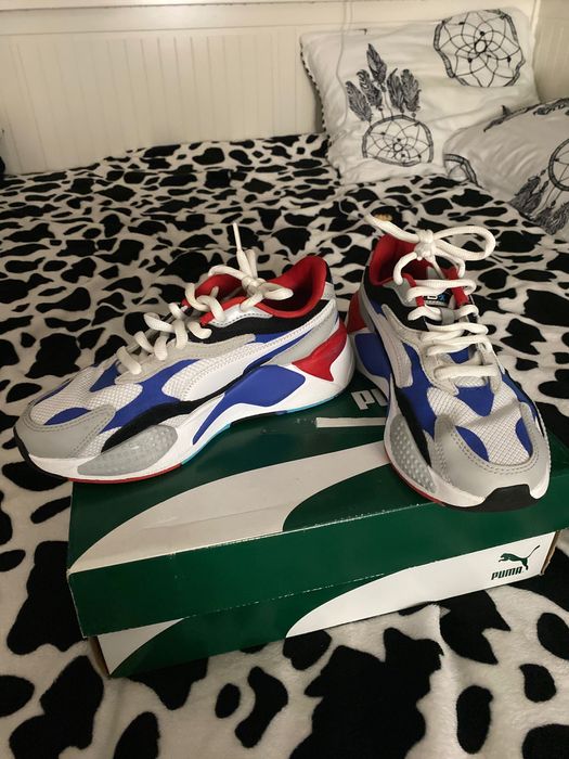 Puma RS3 Puzzle Azul, branco, vermelho, preto e cinzento