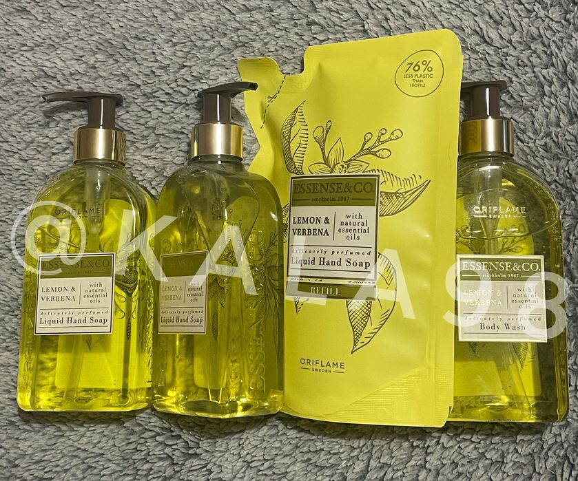 Essense&Co Oriflame mydło żel wkład uzupełniający cytryna & werbena