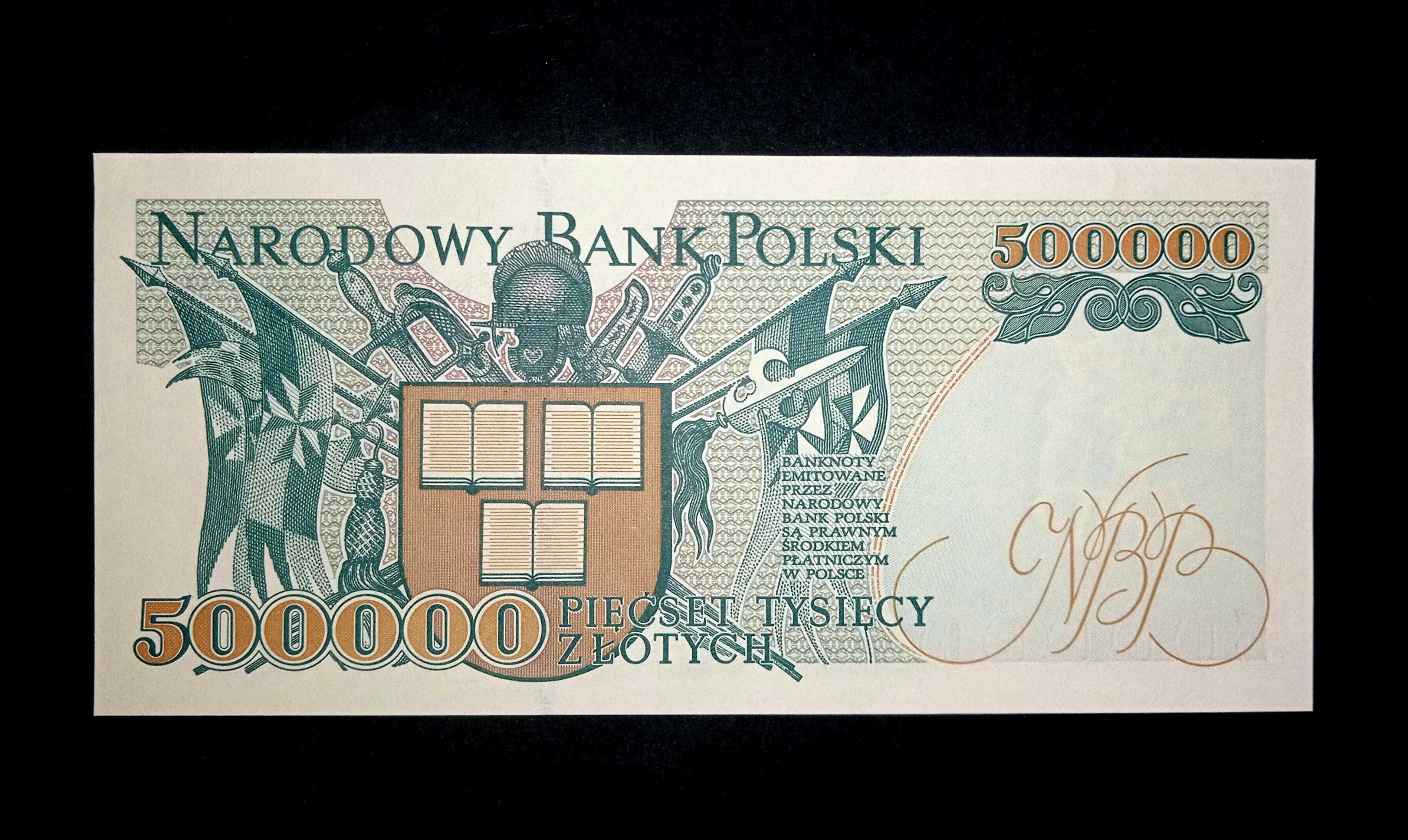 Banknot PRL 500.000 zł 1993 Z UNC