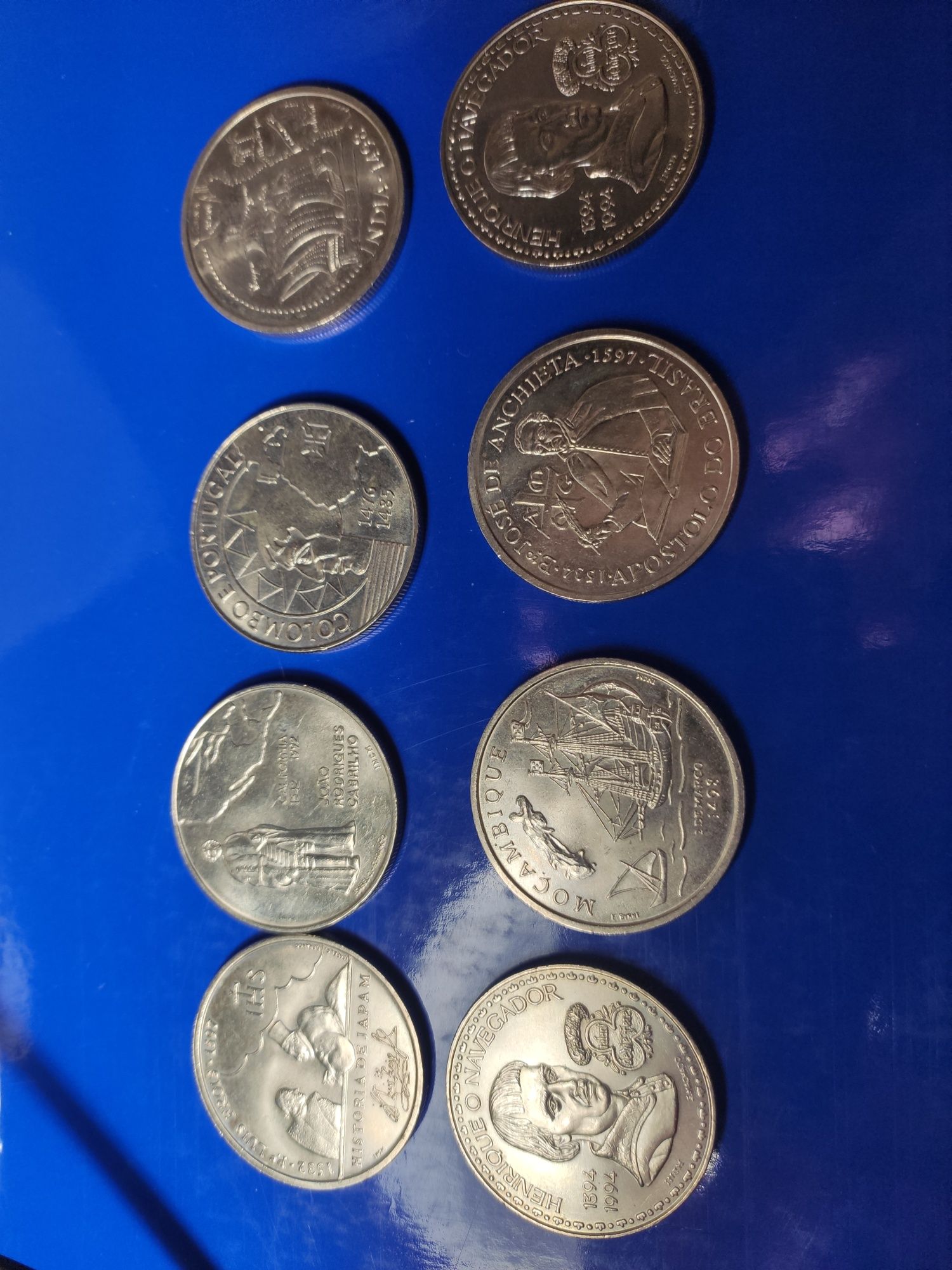 Conjunto moedas antigas