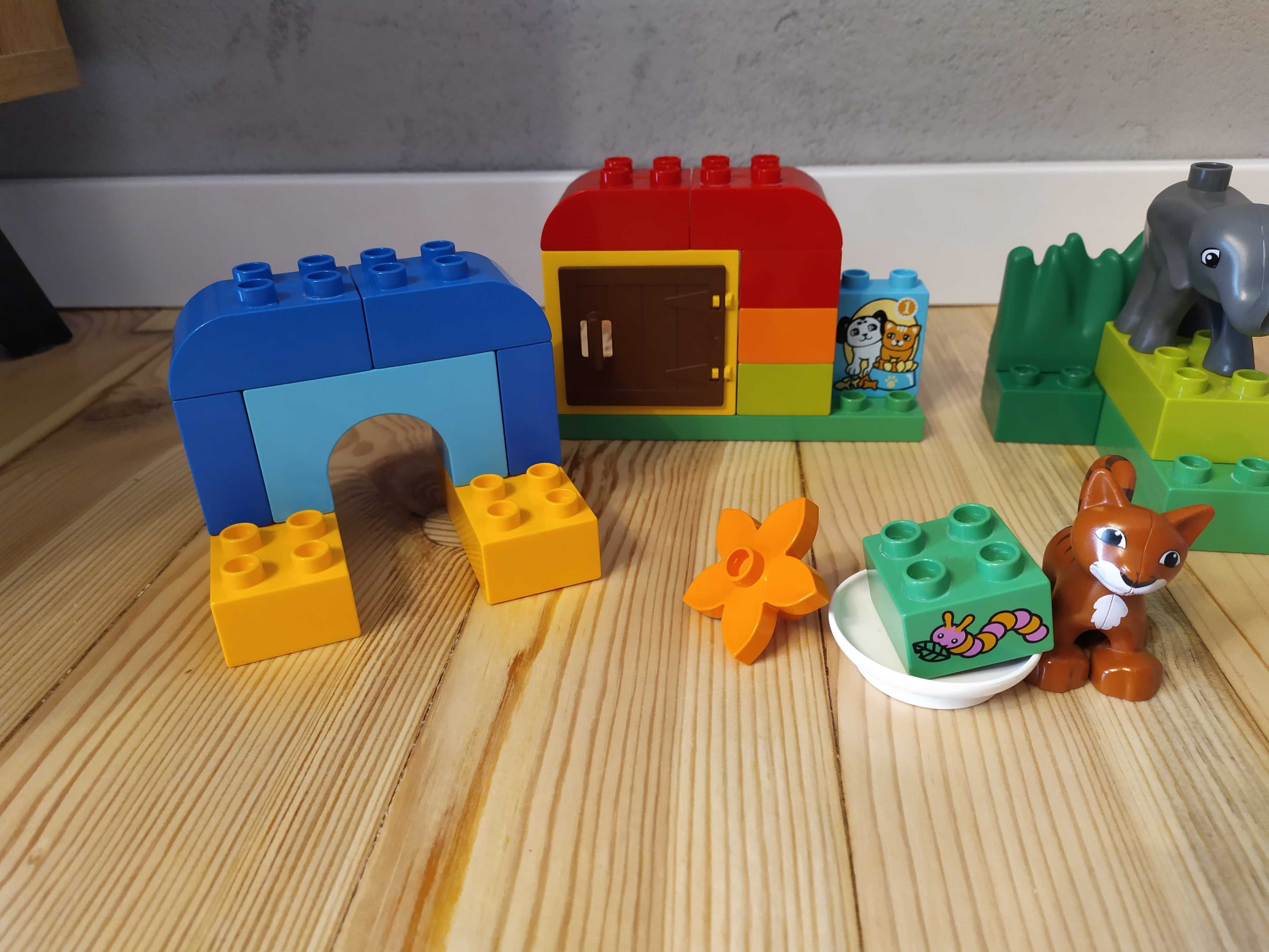 LEGO Duplo małe zoo 4962 i dodatkowe klocki z kotem