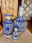 Japoński wazon, porcelana, sygnowany 3 sztuki