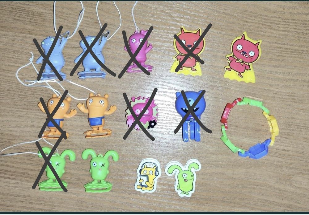 Игрушки из киндер ugly dolls