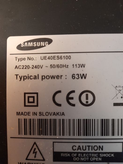 Mainboard usada de smart tv Samsung UE40ES6100