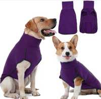 Rozciągliwa bluza dla psa fioletowa M