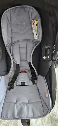 Fotelik kiddy evoluna i size, isofix, wkładka niemowlęca, adaptery