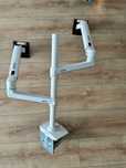 Uchwyt na monitory Ergotron LX Dual Stacking Arm Biały