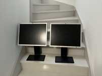 2 szt Monitor Hp lp2065 z funkcją pivot poziomy i pionowy monitor