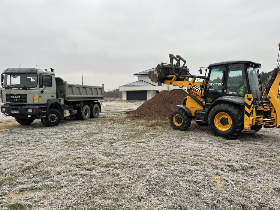 USŁUGI Koparko-Ładowarką/Uslugi wywrotką /Piach/Ziemia/Kruszywo