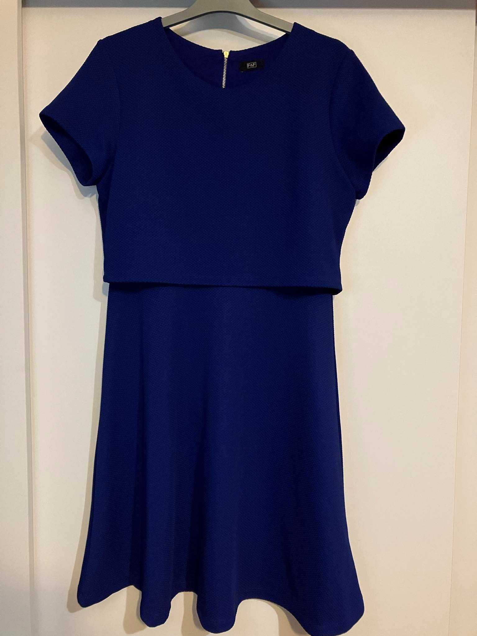 F&F chabrowa sukienka rozm 42 XL