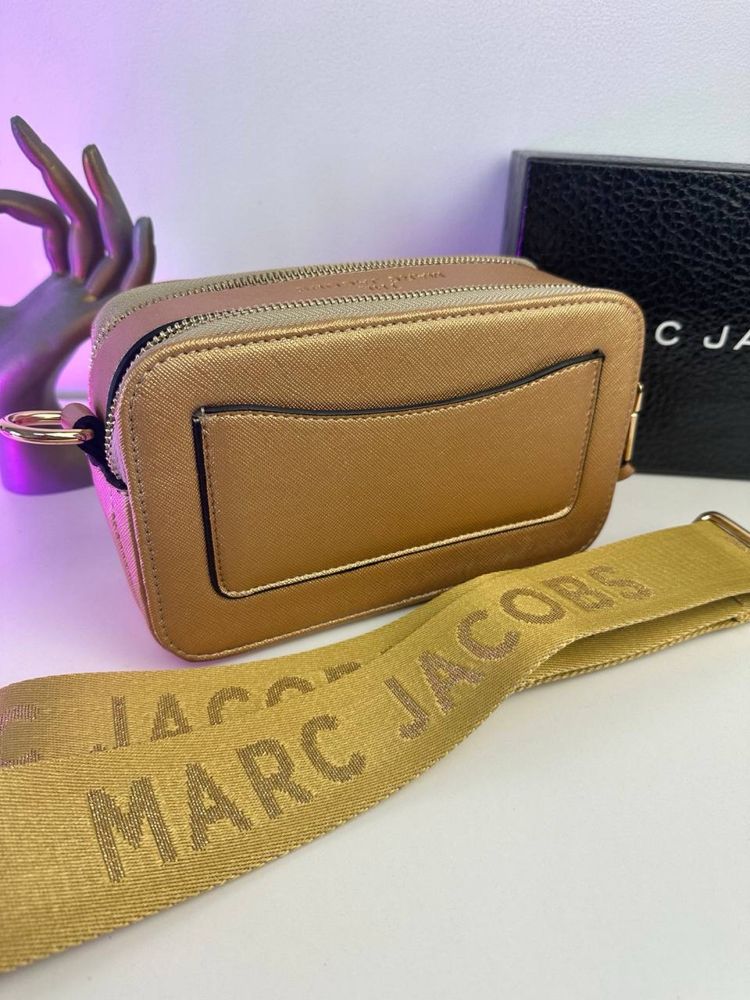 Torebka damska kuferek Marc Jacobs złota Premium w pudełku MJ