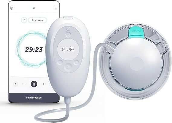 Elvie Stride 2 – Bomba Tira-Leite Elétrica (Smart, Soft-Silicone)