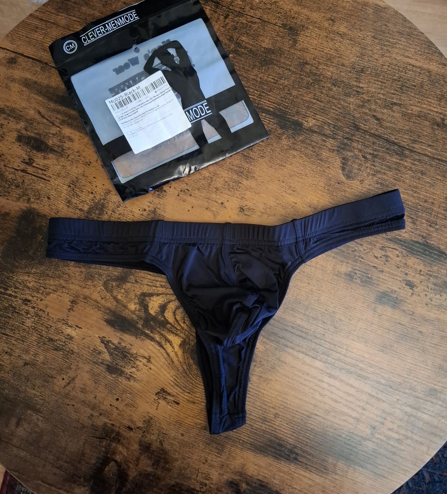 Slipy męskie, stringi Clever-Menmode roz. M