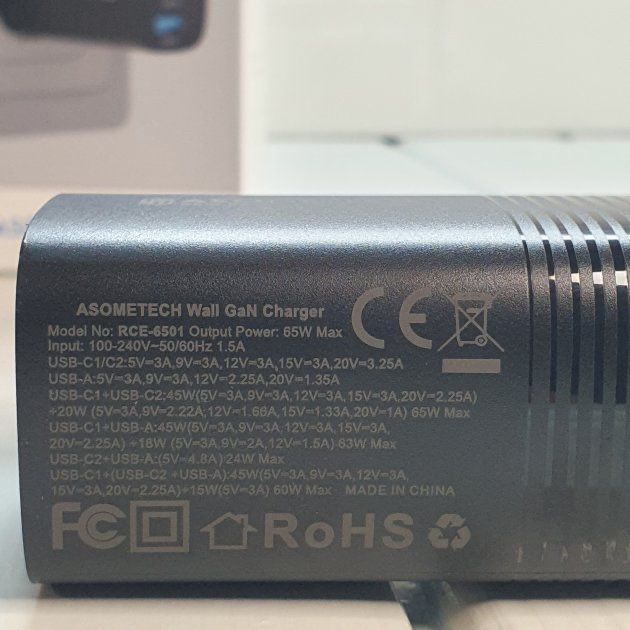 Зарядка Asometech 65W