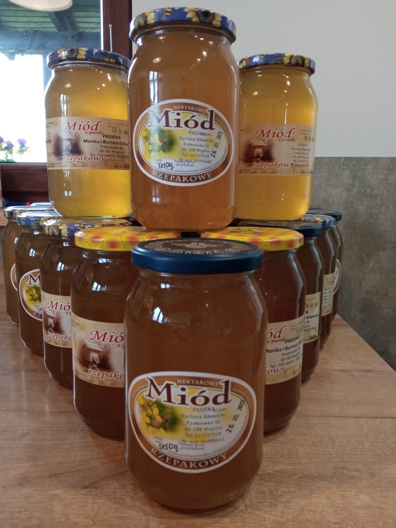 Miód rzepakowy 1150 g - 35 zł