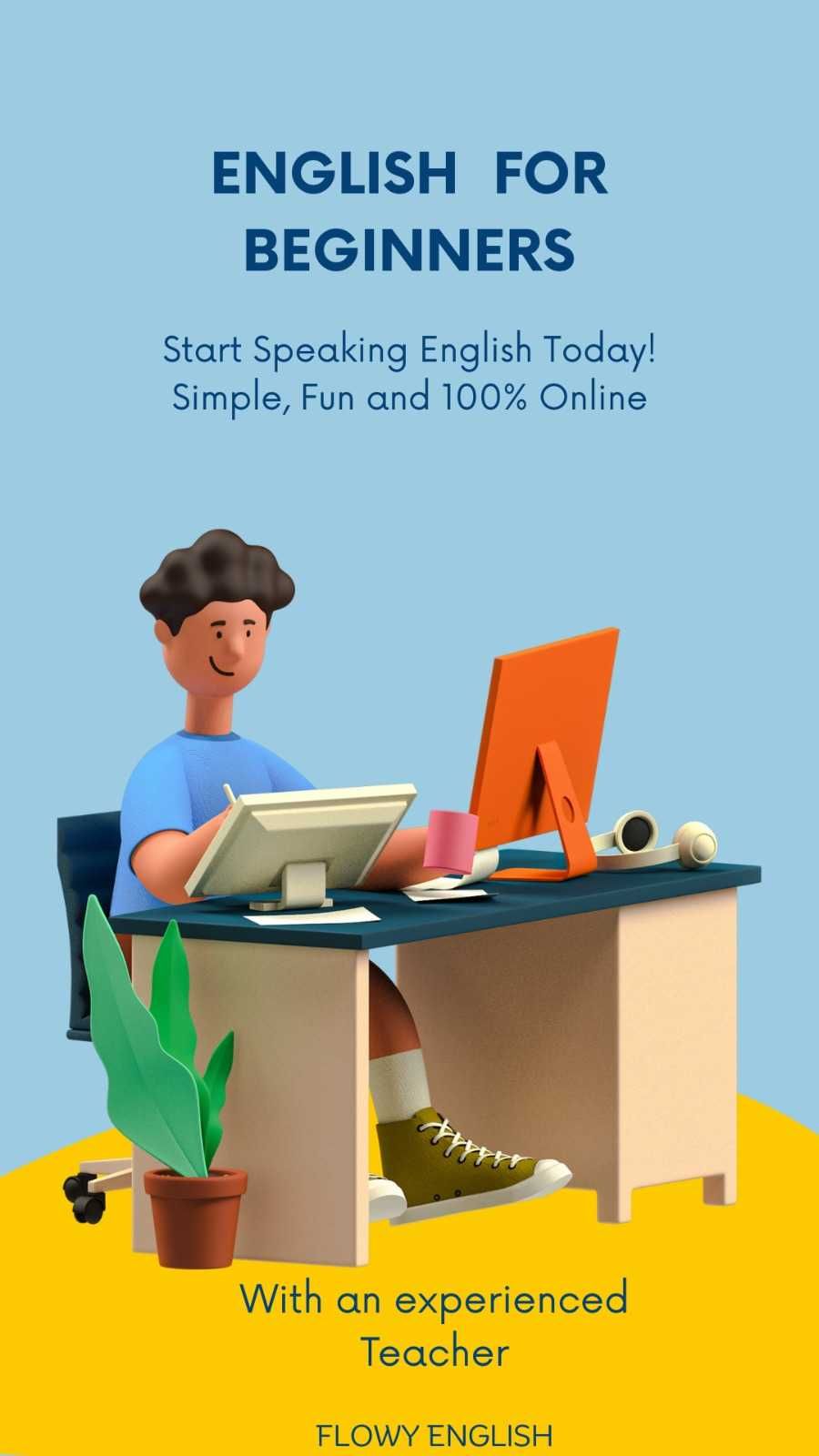 English tutor, online classes, Native speaker, Experienced