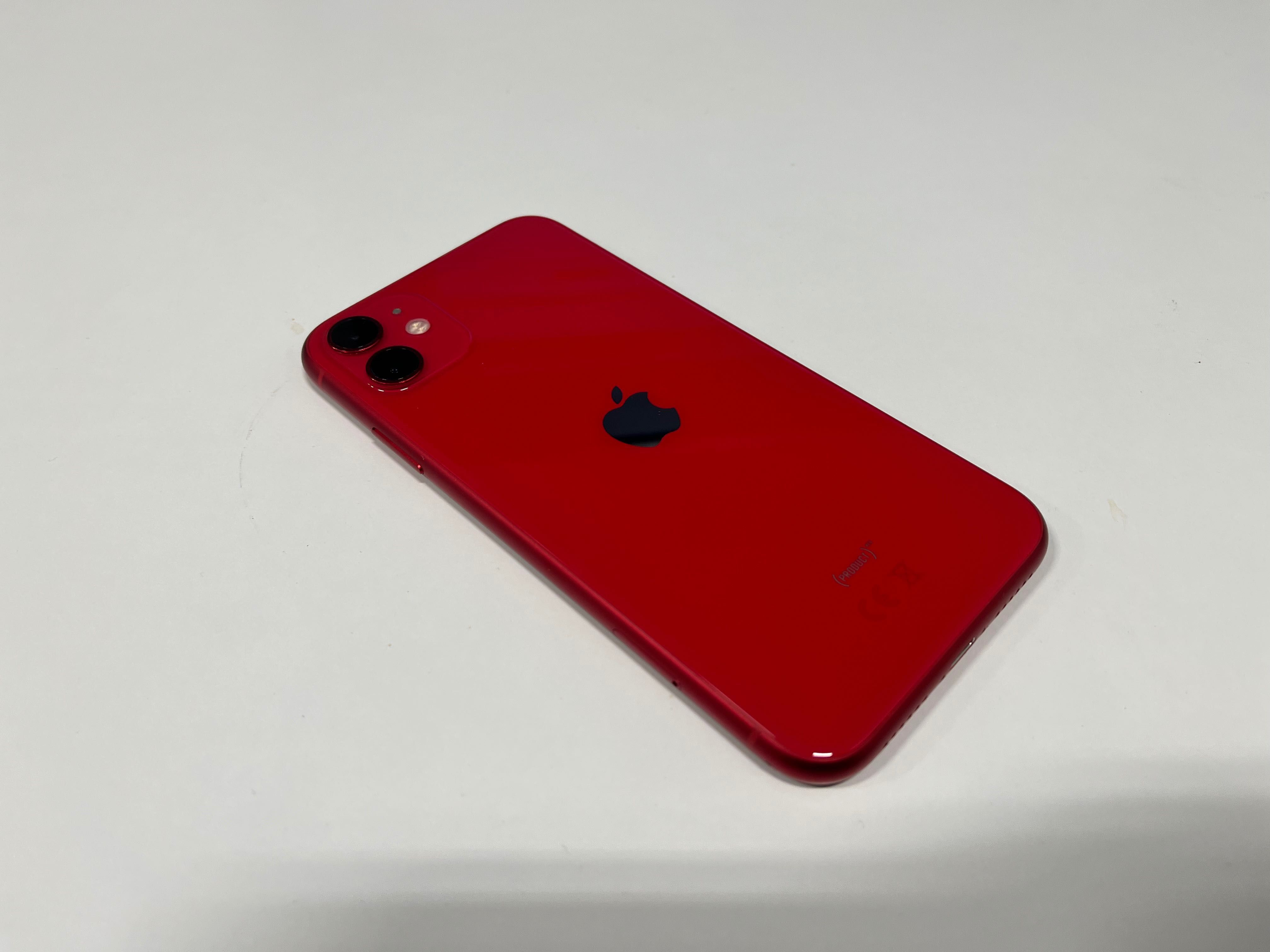 Piękny iPhone 11 Zadbany Komplet Bez Blokad Apple Red 64GB