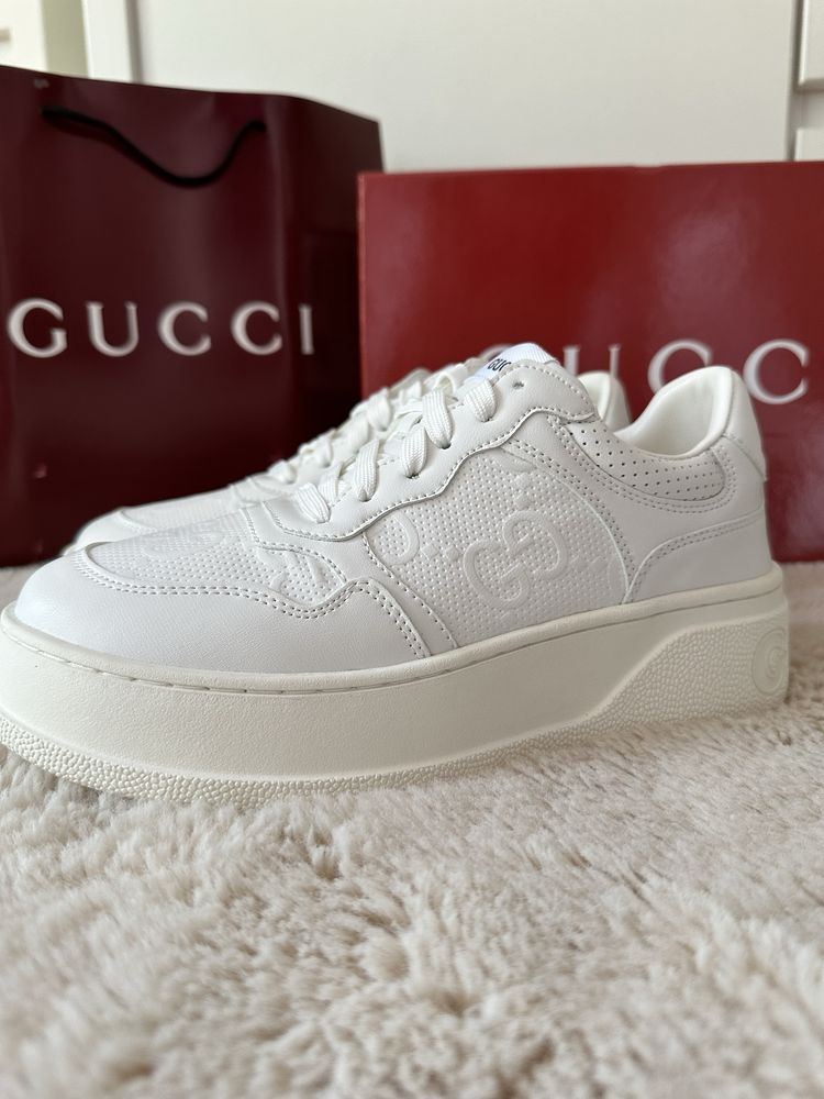 Gucci Buty Sneakersy białe 38/37
