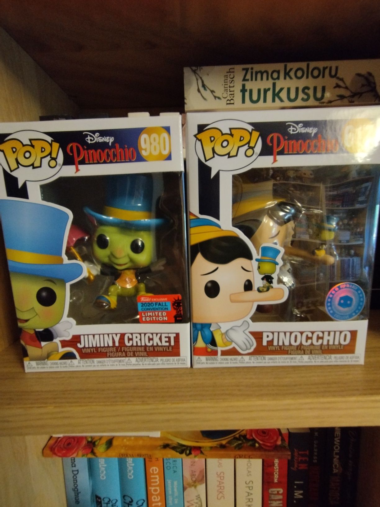 Zestaw dwóch figurek funko pop Pinokio Disney