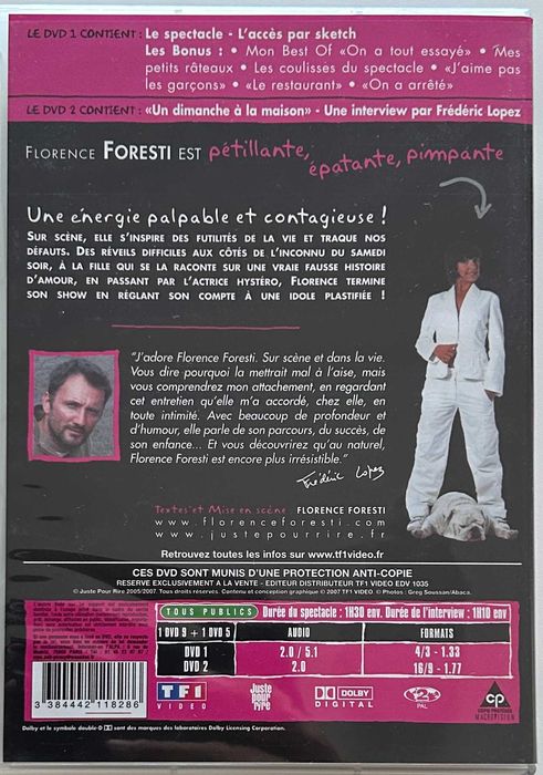 Florence Foresti-Fait des sketches à La Cigale- Collector-2007-DVD x 2
