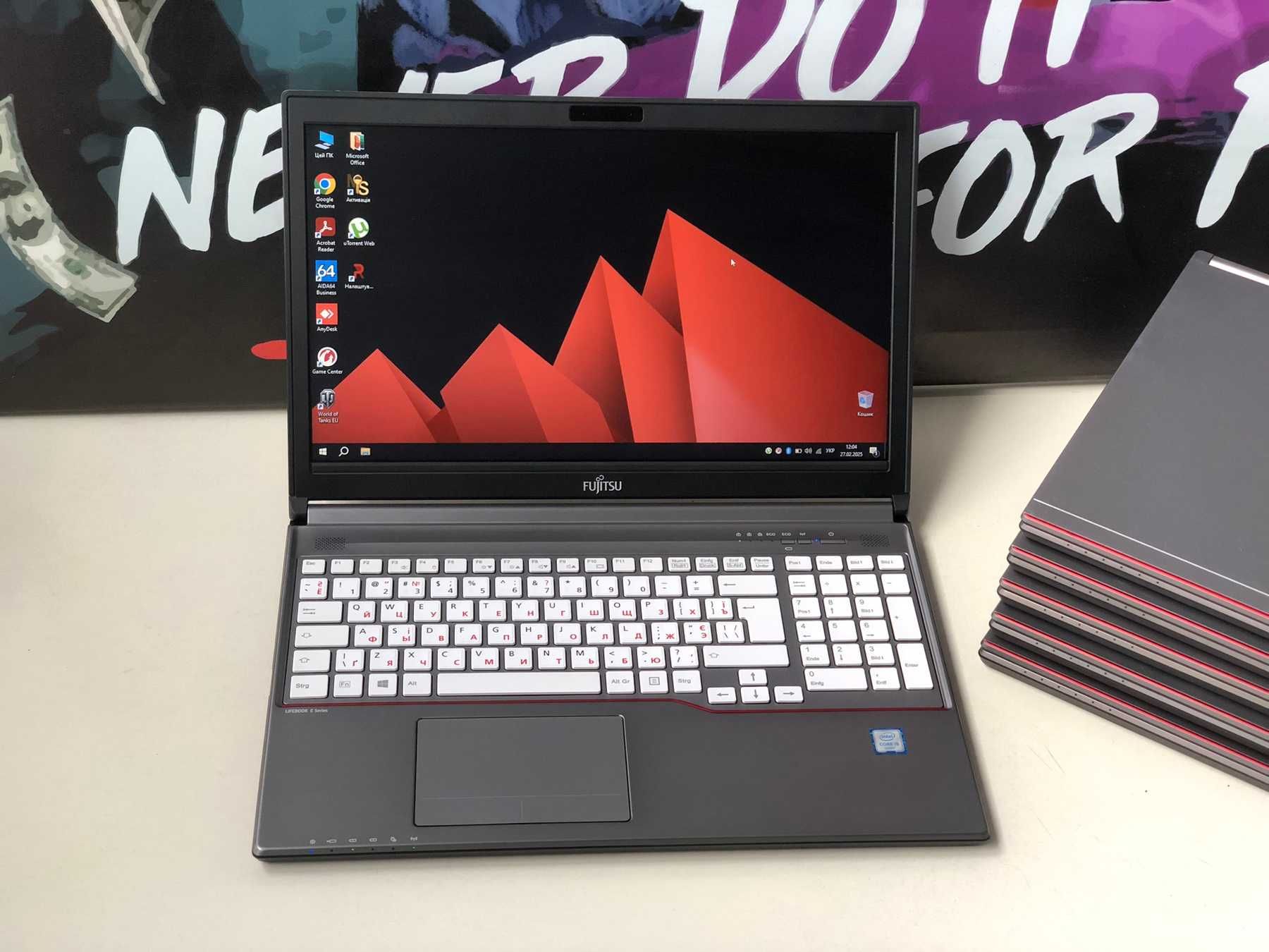 Fujitsu E756 • Intel i7 • 15.6” IPS • SSD 256Gb • DDR4 • Опт/Роздріб