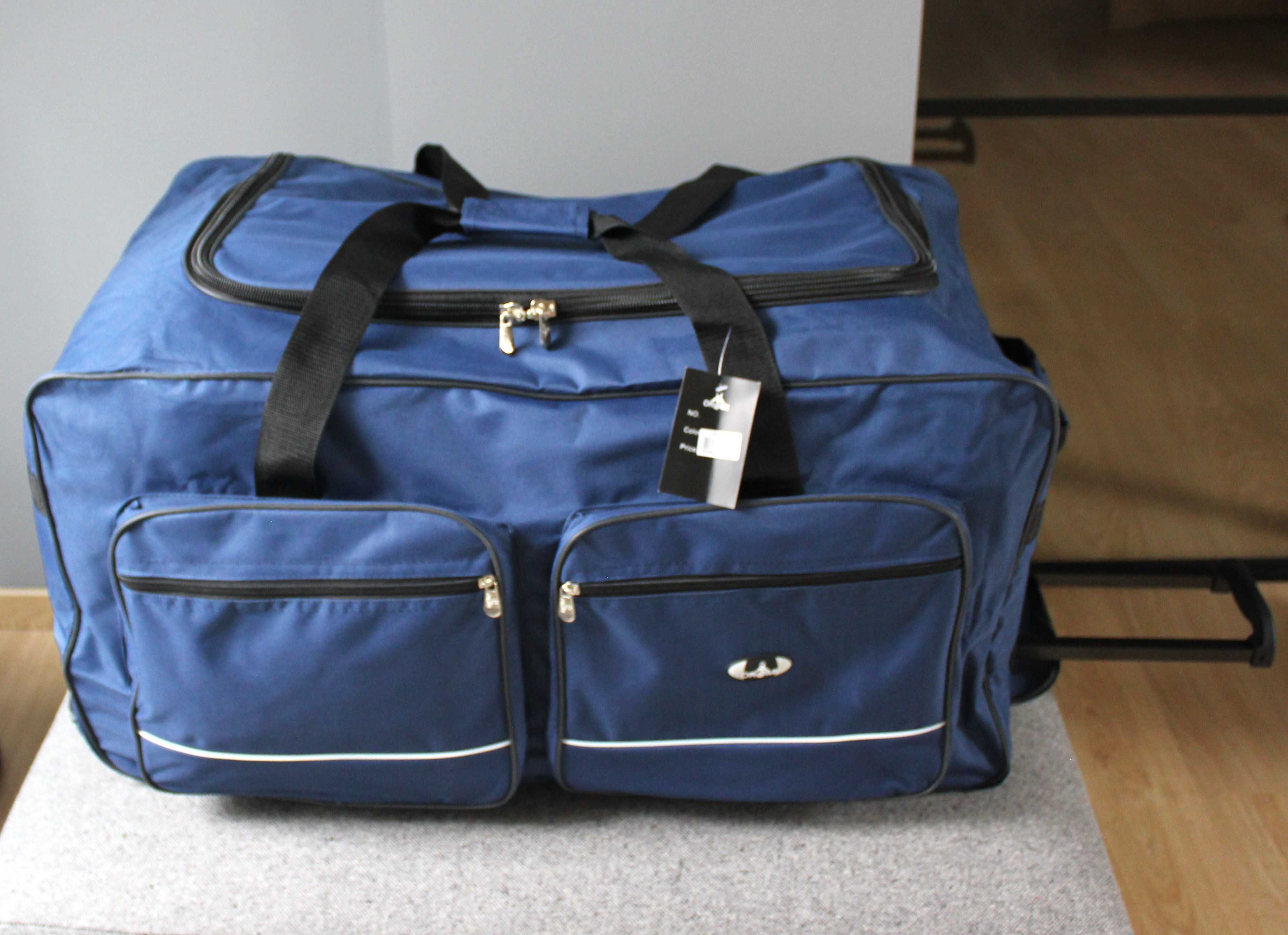 Wielka torba podróżna Easy Trip na 3 kołach Mocny materiał 160L