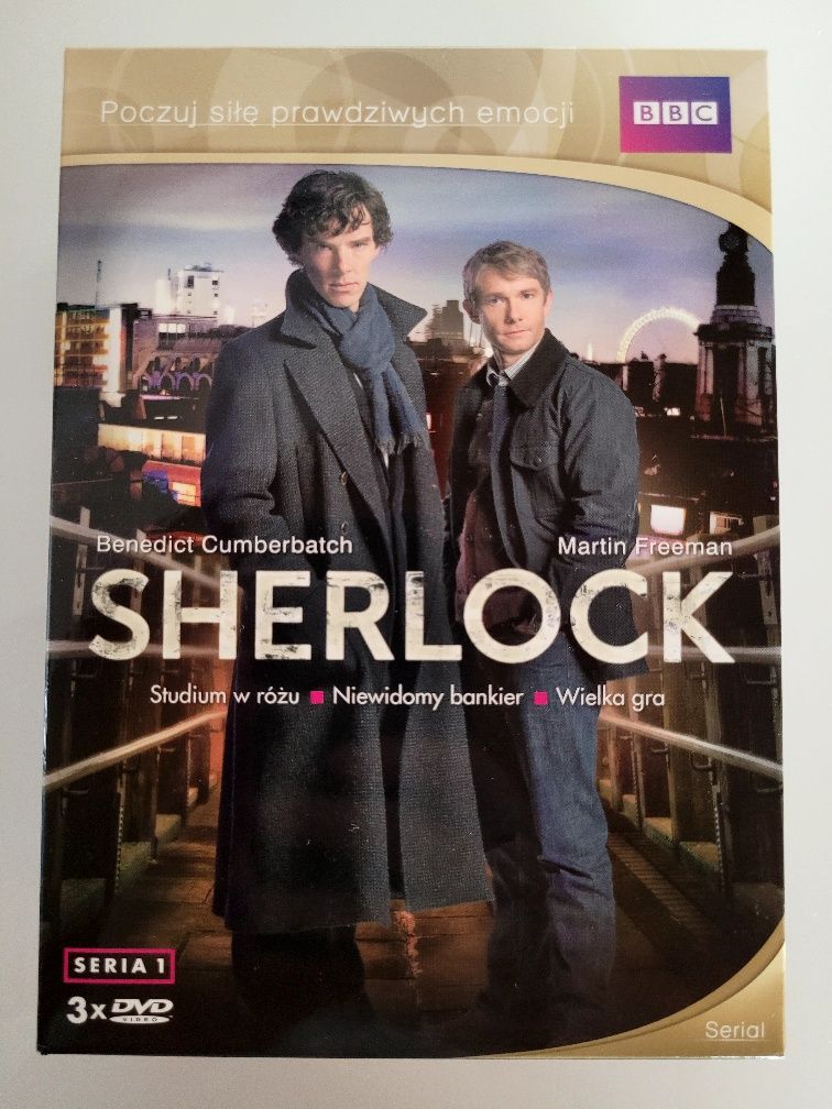 Sherlock DVD serial seria 1 odcinki 1-3