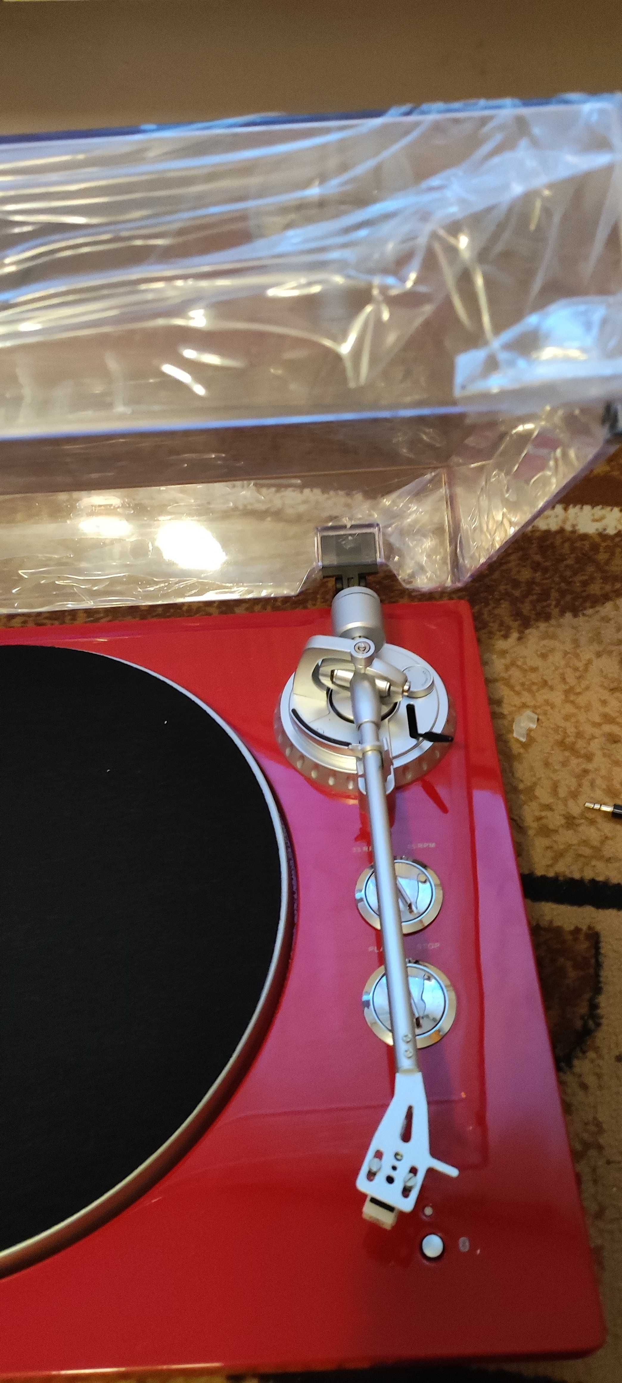 Gramofon z bluetooth nowy plus płyty