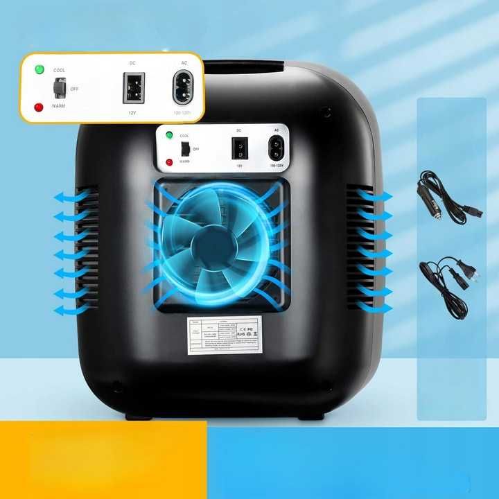 Lodówka Turystyczna Elektryczna Przenośna Samochodowa 2w1 Mała 4l 220V