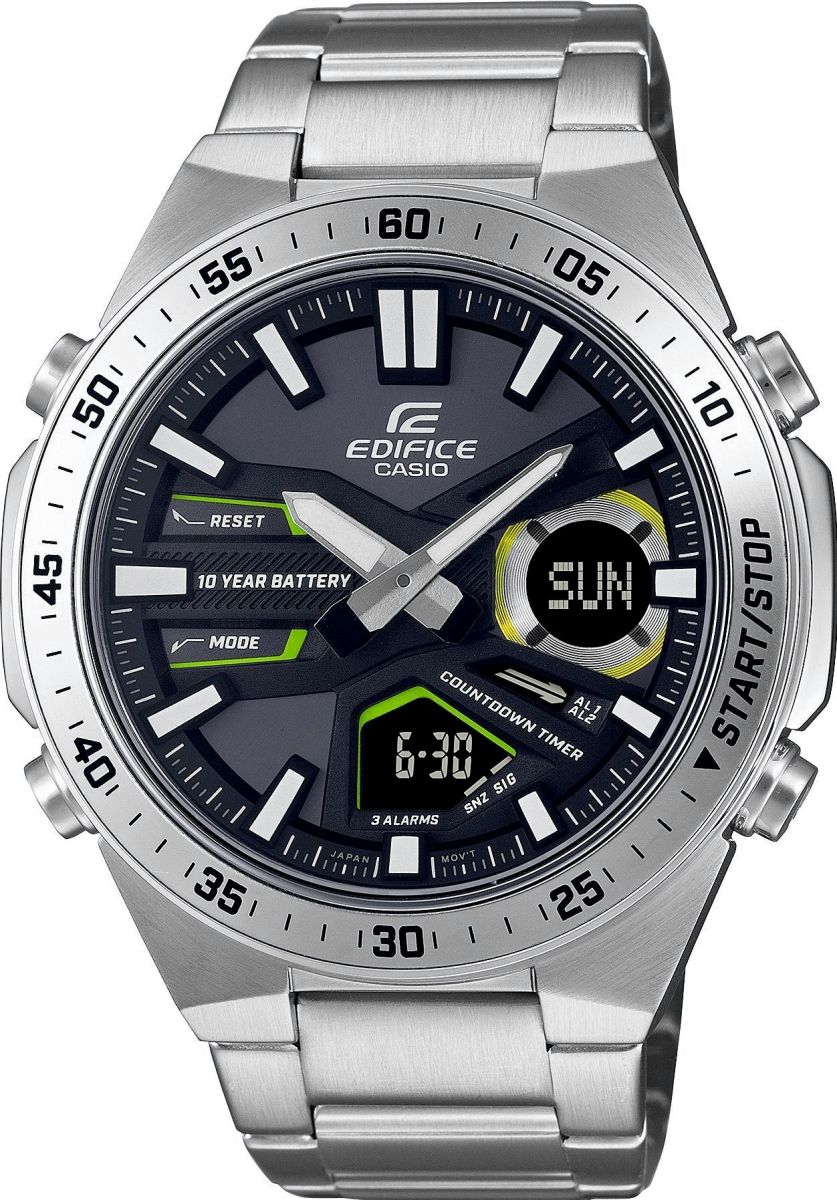 zegarek męski casio edifice efv-c110d-1a3vef 10 bar + box