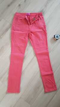 Jeansy rurki czerwone M spodnie