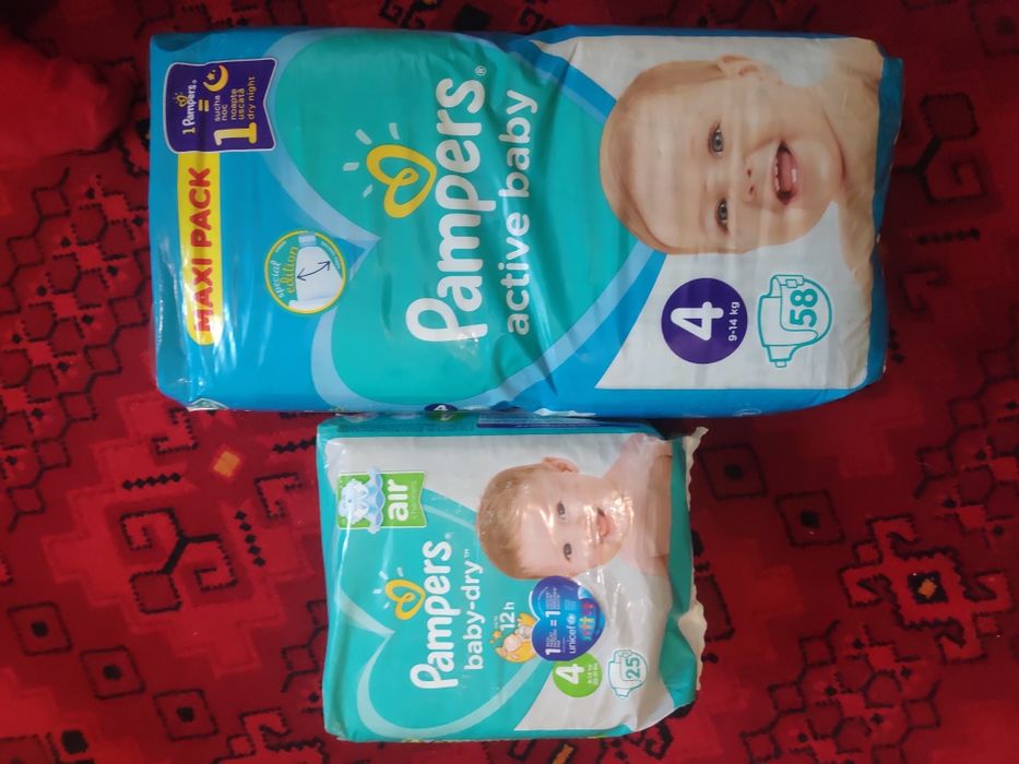 Памперсы Haggis, Pampers 4, 5.