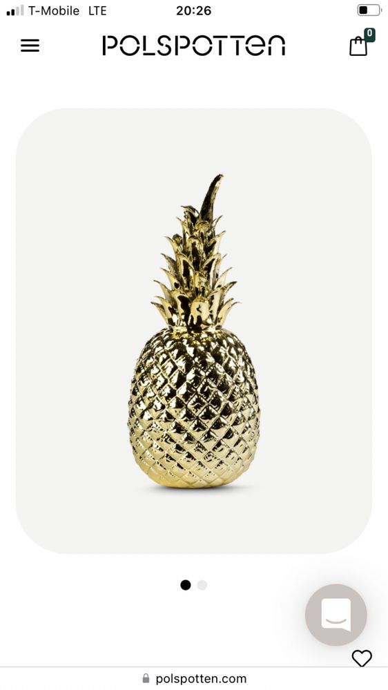 Pineaapple Ananas gold Pols Potten