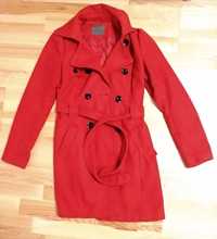Płaszcz kurtka czerwona jesień zima 34 XS top secret
