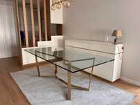 Mesa de vidro retangular “Portukahf” 2,20m x 1m