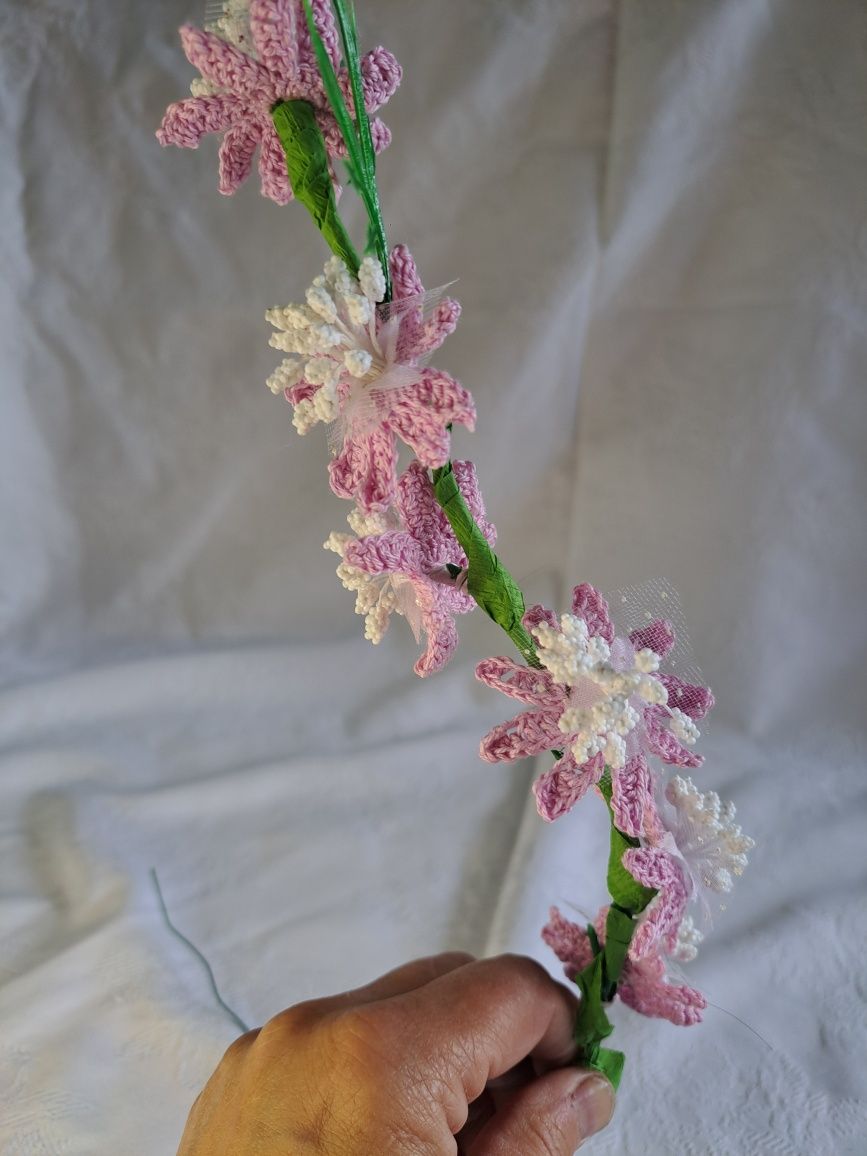 Dziergane sztuczny kwiat 35
