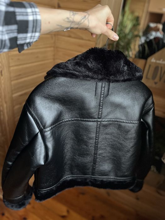 Дубленка, дублянка, куртка, bershka xs