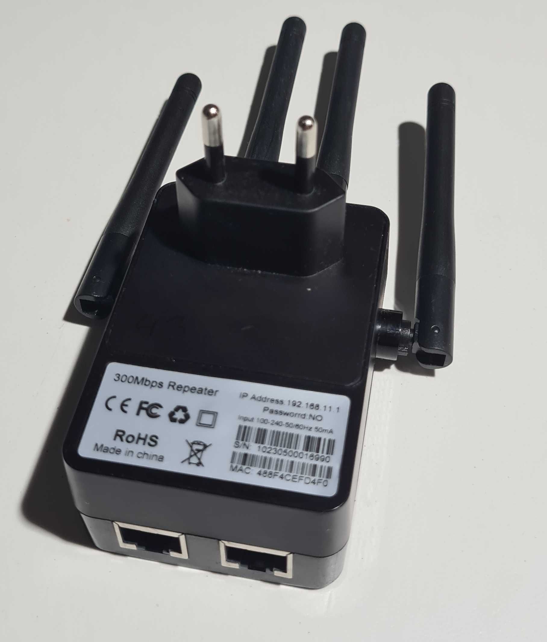 Wzmacniacz sygnału WiFi Repeater/AP 2,4GHz 300Mbps