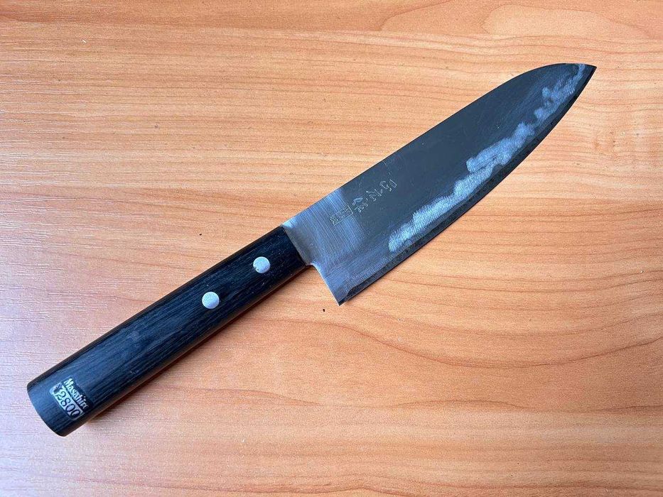 Винтажный кухонный японский нож Сантоку Masahiro Ishisaku хонварикоми