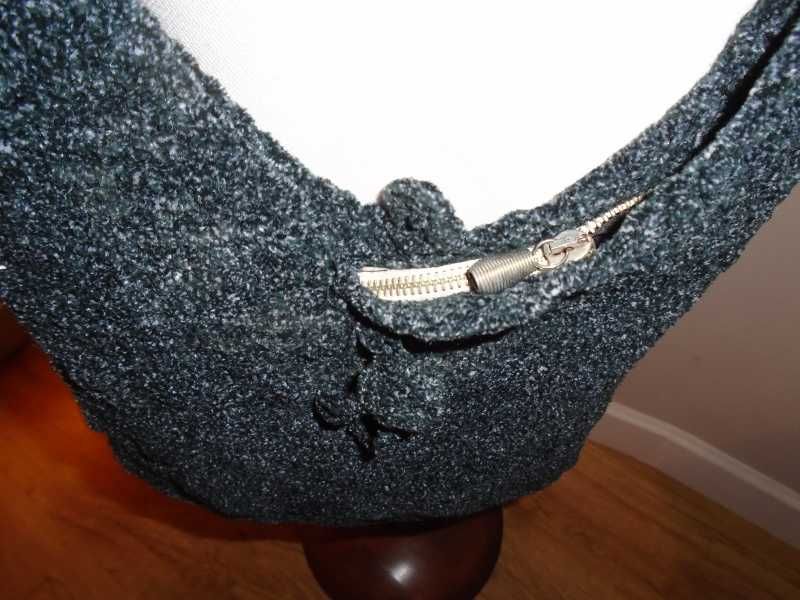 Bolsa/carteira/mala vintage em malhinha