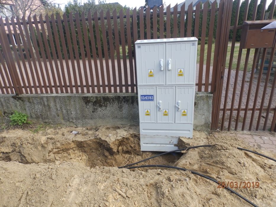 Elektryk , przyłącza , prowizorki budowlane , instalacje elektryczne