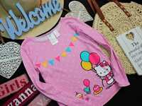 H&M - bluzeczka print neon Hello Kitty r 122/128