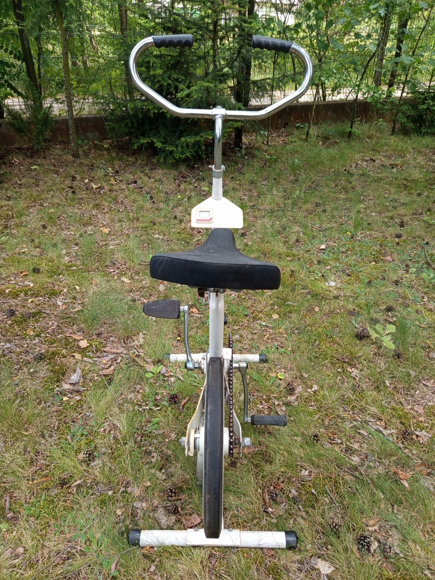 Rower stacjonarny treningowy.