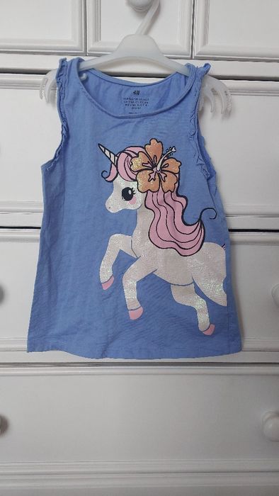 Bluzka bez rękawków h&m r.122/128