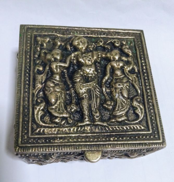 Guarda jóias em prata indiana